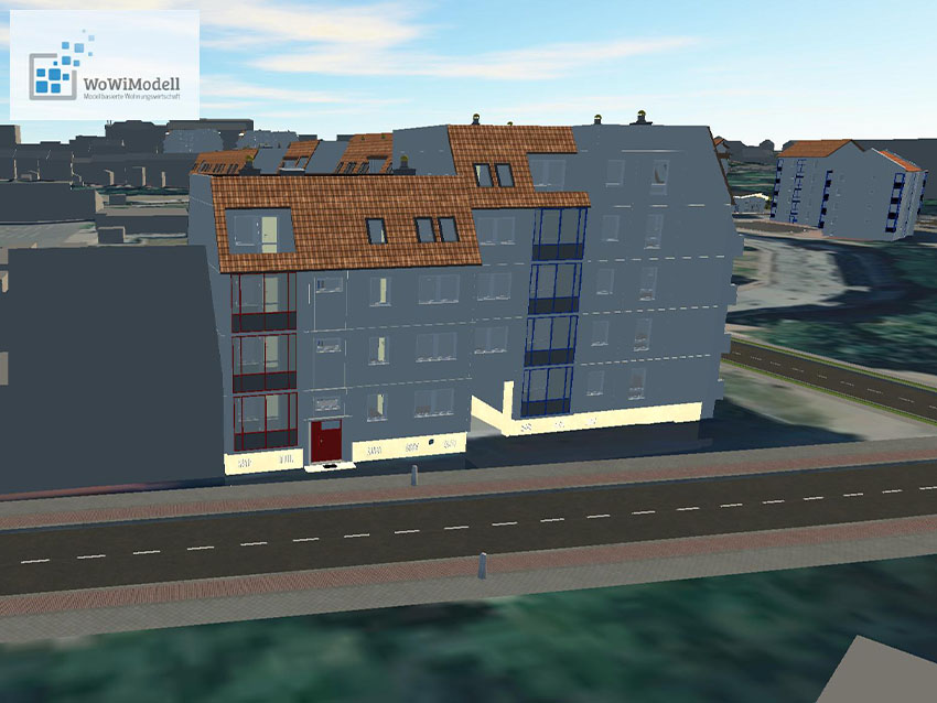 Einsatz der Typen­bauten in Quartiers­modell